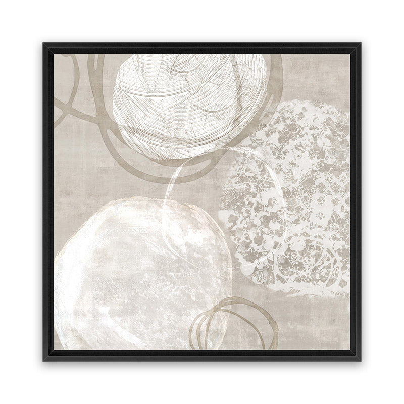 Shop Natural Vibe II (Square) Canvas Art Print-Abstract, Neutrals, PC, Square, View All-framed wall decor artwork