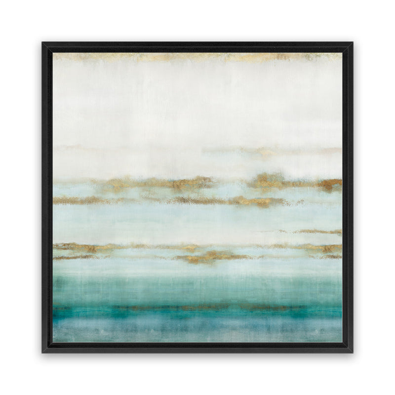 Shop Cerulean Haze II (Square) Canvas Art Print-Abstract, Blue, Green, PC, Square, View All-framed wall decor artwork