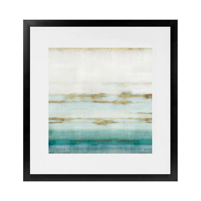 Shop Cerulean Haze II (Square) Art Print-Abstract, Blue, Green, PC, Square, View All-framed painted poster wall decor artwork