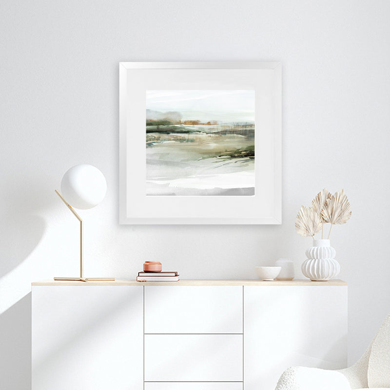 Shop Prologue II (Square) Art Print-Abstract, Green, PC, Square, View All-framed painted poster wall decor artwork