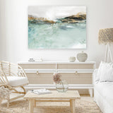 Shop Betamax II Canvas Art Print-Abstract, Green, Horizontal, Landscape, PC, Rectangle, View All-framed wall decor artwork