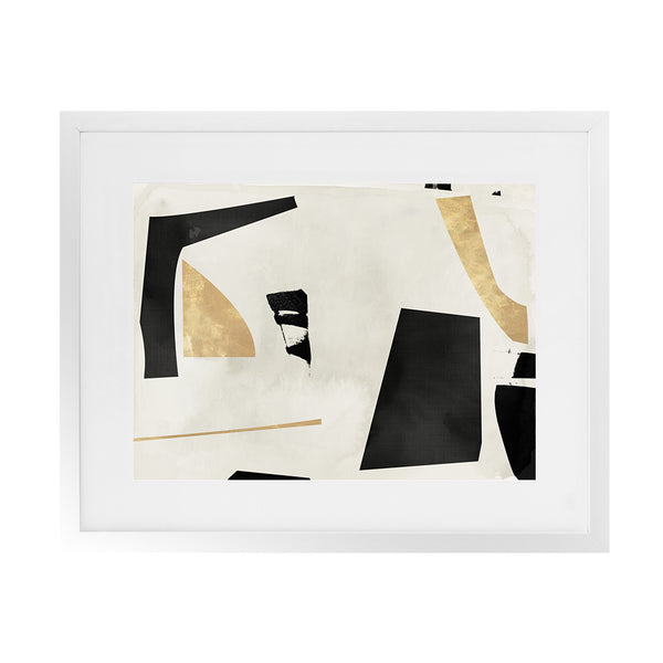 Shop Listening To Secrets Art Print-Abstract, Black, Horizontal, Neutrals, PC, Rectangle, View All-framed painted poster wall decor artwork