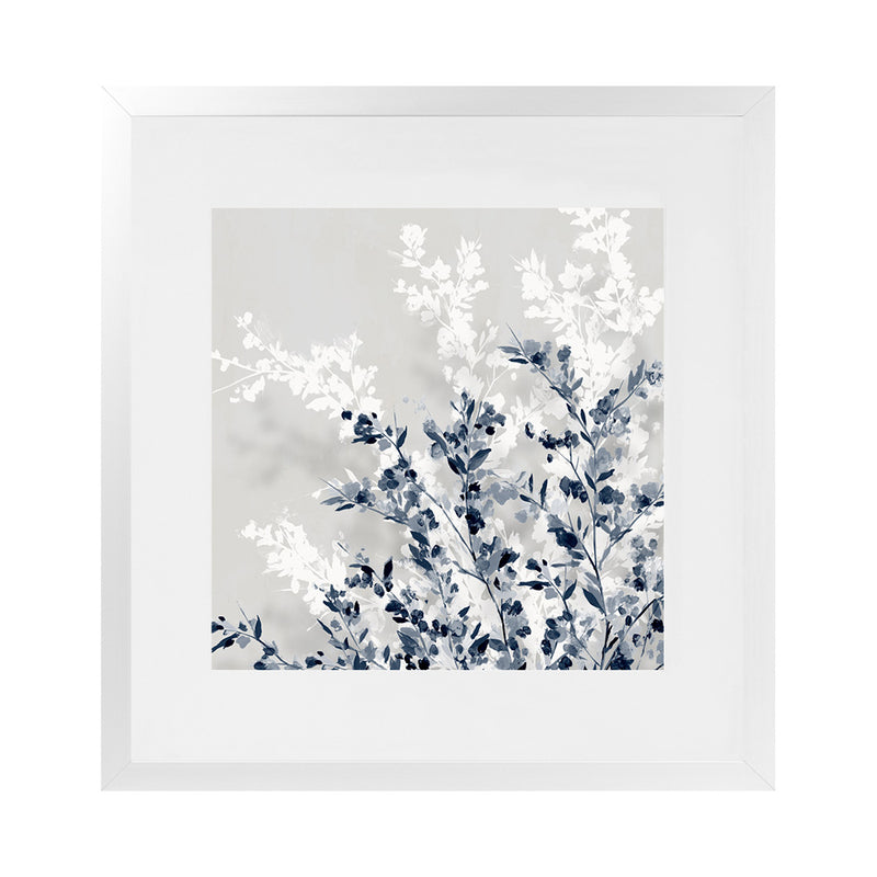 Shop Where Will We Be This Spring I (Square) Art Print-Abstract, Blue, Neutrals, PC, Square, View All-framed painted poster wall decor artwork