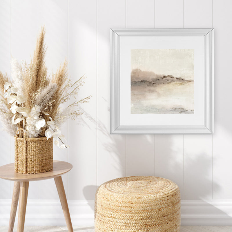 Shop Blush Horizon I (Square) Art Print-Abstract, Neutrals, PC, Square, View All-framed painted poster wall decor artwork
