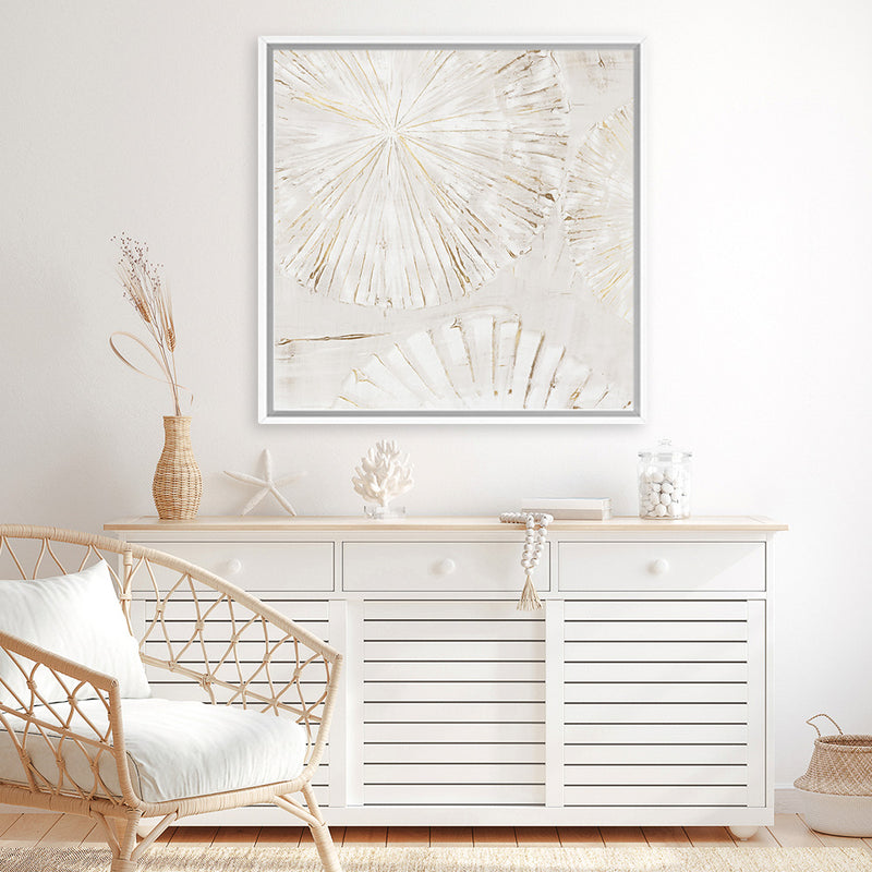 Shop Choir II (Square) Canvas Art Print-Abstract, Neutrals, PC, Square, View All-framed wall decor artwork