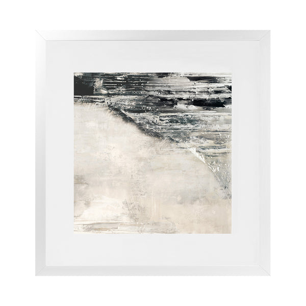 Shop Rising Wave II (Square) Art Print-Abstract, Black, Neutrals, PC, Square, View All-framed painted poster wall decor artwork