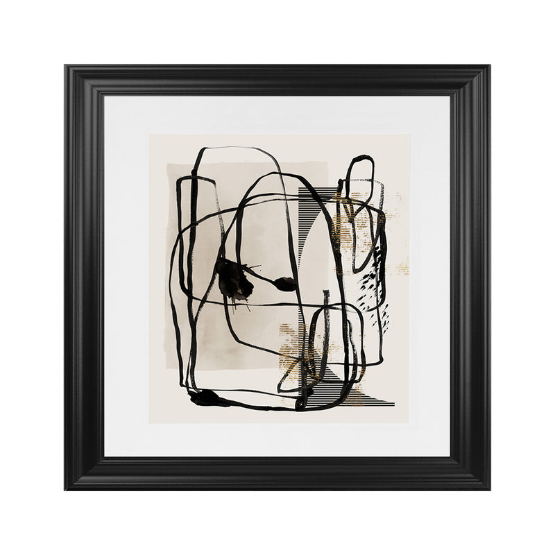 Shop Blotted I (Square) Art Print-Abstract, Black, Neutrals, PC, Square, View All-framed painted poster wall decor artwork