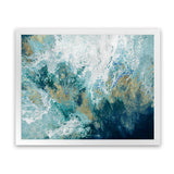 Shop Saran Art Print-Abstract, Blue, Horizontal, PC, Rectangle, View All-framed painted poster wall decor artwork
