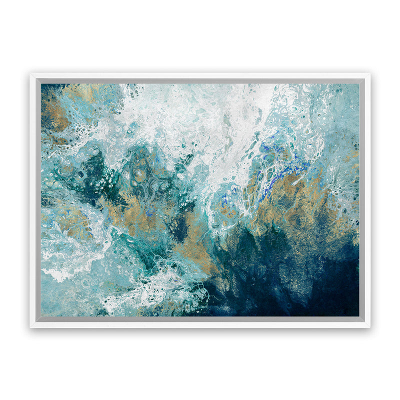 Shop Saran Canvas Art Print-Abstract, Blue, Horizontal, PC, Rectangle, View All-framed wall decor artwork