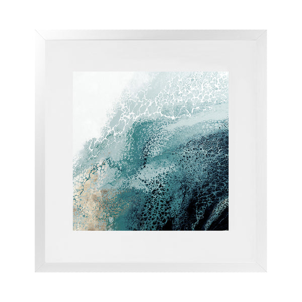 Shop Aisa Teal Version (Square) Art Print-Abstract, Blue, PC, Square, View All-framed painted poster wall decor artwork