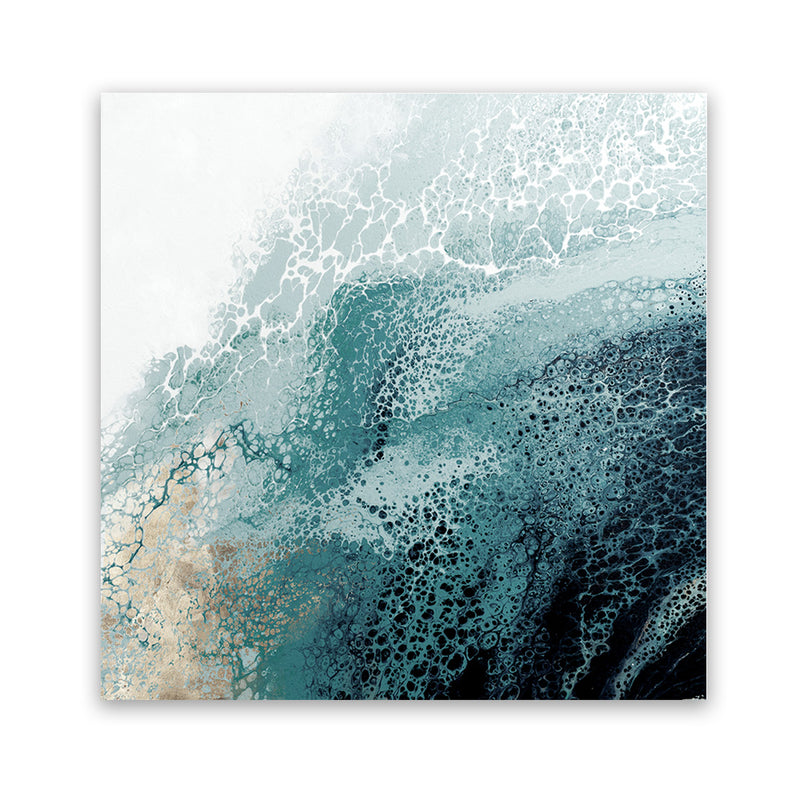 Shop Aisa Teal Version (Square) Art Print-Abstract, Blue, PC, Square, View All-framed painted poster wall decor artwork