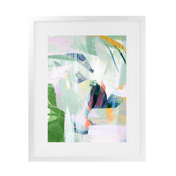 Shop Paradise Sunrise I Art Print-Abstract, Green, PC, Portrait, Rectangle, View All-framed painted poster wall decor artwork