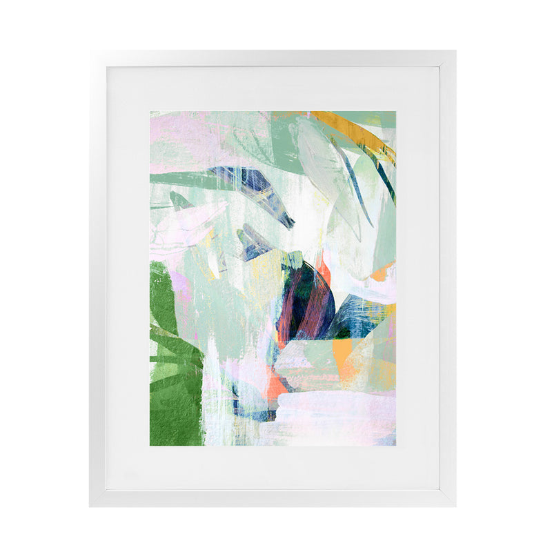 Shop Paradise Sunrise I Art Print-Abstract, Green, PC, Portrait, Rectangle, View All-framed painted poster wall decor artwork