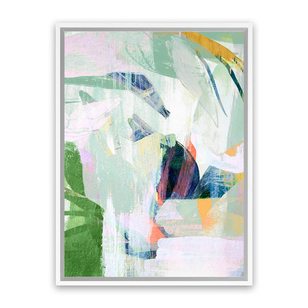 Shop Paradise Sunrise I Canvas Art Print-Abstract, Green, PC, Portrait, Rectangle, View All-framed wall decor artwork