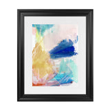 Shop Cha Cha I Art Print-Abstract, Blue, PC, Portrait, Rectangle, View All, Yellow-framed painted poster wall decor artwork