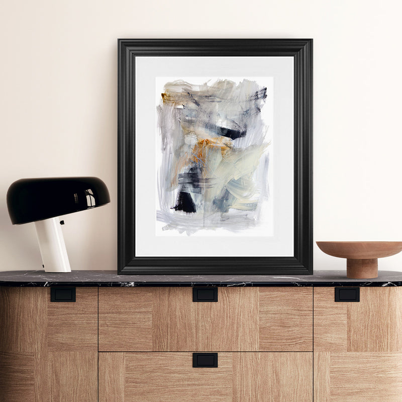 Shop Mountain Mist II Art Print-Abstract, Grey, PC, Portrait, Rectangle, View All-framed painted poster wall decor artwork
