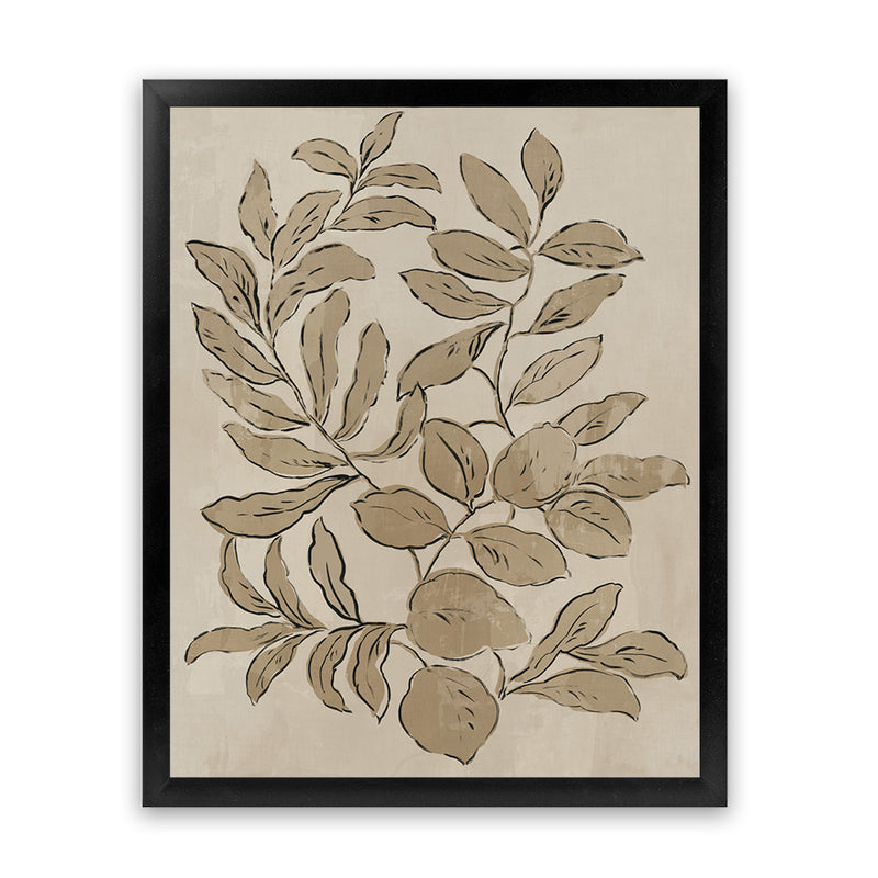 Shop Leaves Sketches I Art Print-Abstract, Brown, PC, Portrait, Rectangle, View All-framed painted poster wall decor artwork
