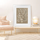 Shop Leaves Sketches II Art Print-Abstract, Brown, PC, Portrait, Rectangle, View All-framed painted poster wall decor artwork