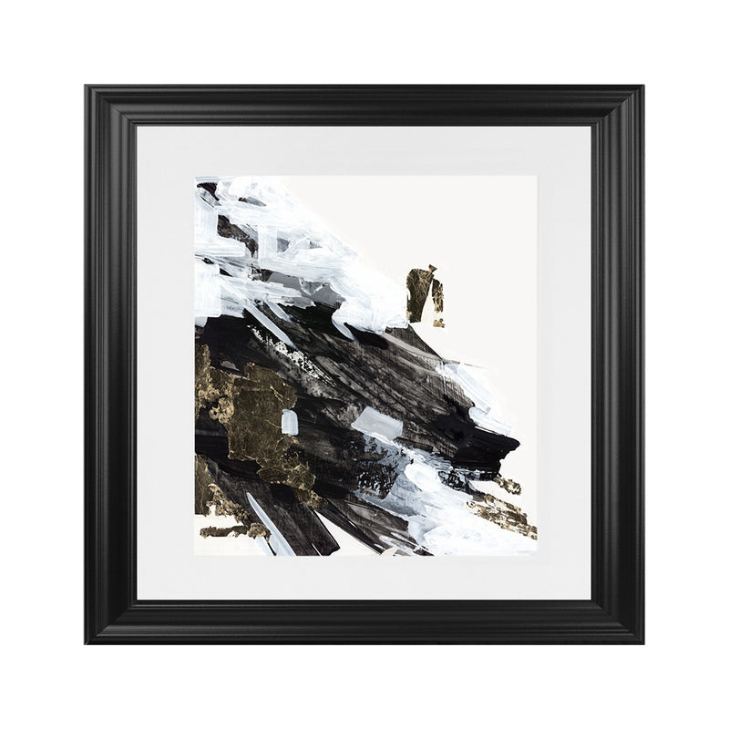 Shop Motion Waves (Square) Art Print-Abstract, Black, PC, Square, View All, White-framed painted poster wall decor artwork