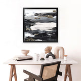 Shop Calm Noise (Square) Art Print-Abstract, Black, PC, Square, View All-framed painted poster wall decor artwork