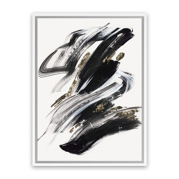 Shop The Stenographic Forn I Canvas Art Print-Abstract, Black, PC, Portrait, Rectangle, View All-framed wall decor artwork