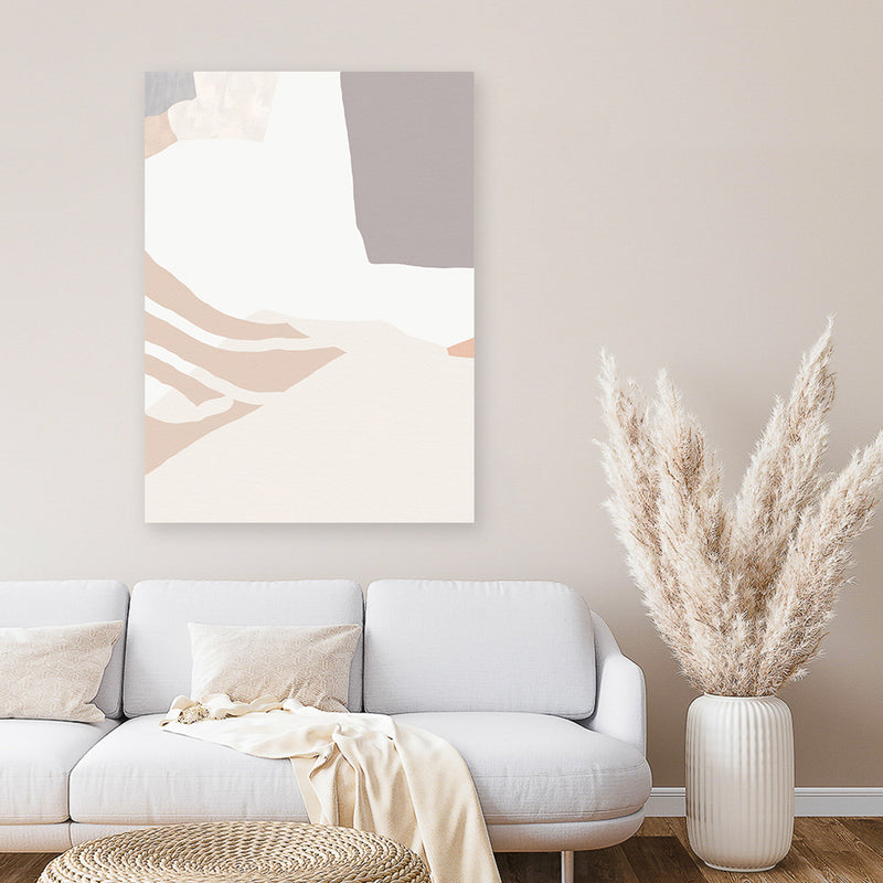 Shop Rugged Canvas Art Print-Abstract, Neutrals, PC, Portrait, Rectangle, View All-framed wall decor artwork