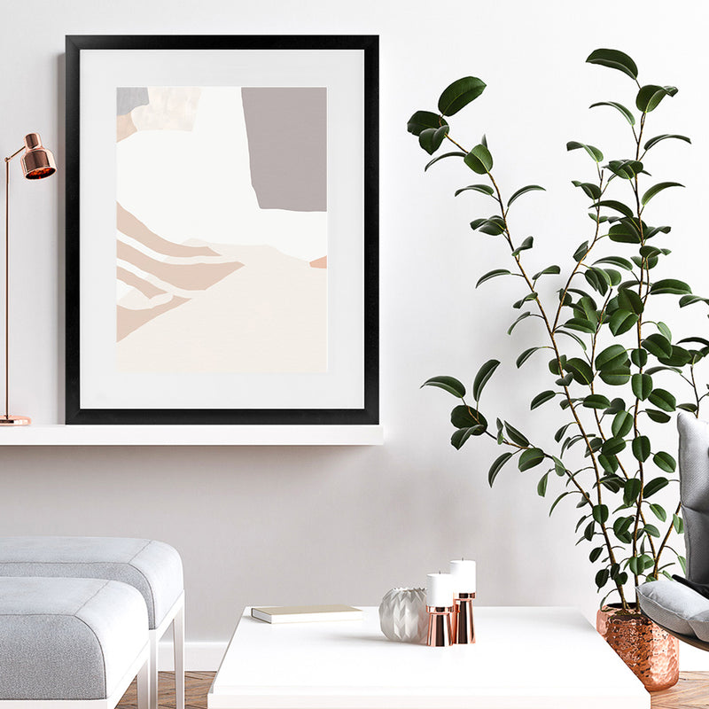 Shop Rugged Art Print-Abstract, Neutrals, PC, Portrait, Rectangle, View All-framed painted poster wall decor artwork