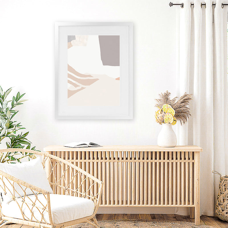 Shop Rugged Art Print-Abstract, Neutrals, PC, Portrait, Rectangle, View All-framed painted poster wall decor artwork