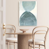 Shop Blue Overlay Canvas Art Print-Abstract, Blue, Green, PC, Portrait, Rectangle, View All-framed wall decor artwork