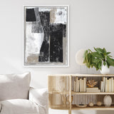 Shop Chasing I Canvas Art Print-Abstract, Black, PC, Portrait, Rectangle, View All-framed wall decor artwork
