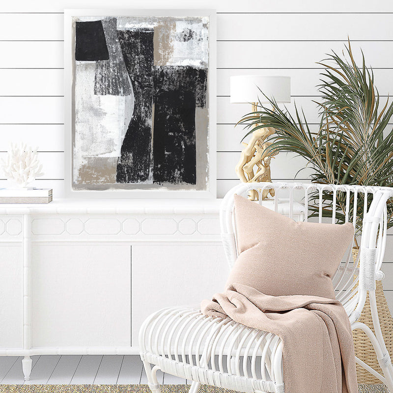 Shop Chasing I Art Print-Abstract, Black, PC, Portrait, Rectangle, View All-framed painted poster wall decor artwork