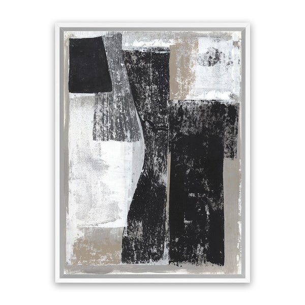 Shop Chasing I Canvas Art Print-Abstract, Black, PC, Portrait, Rectangle, View All-framed wall decor artwork