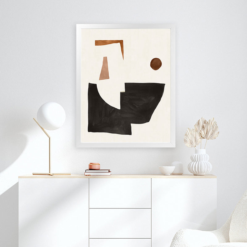 Shop Blockway II Art Print-Abstract, Black, PC, Portrait, Rectangle, View All-framed painted poster wall decor artwork
