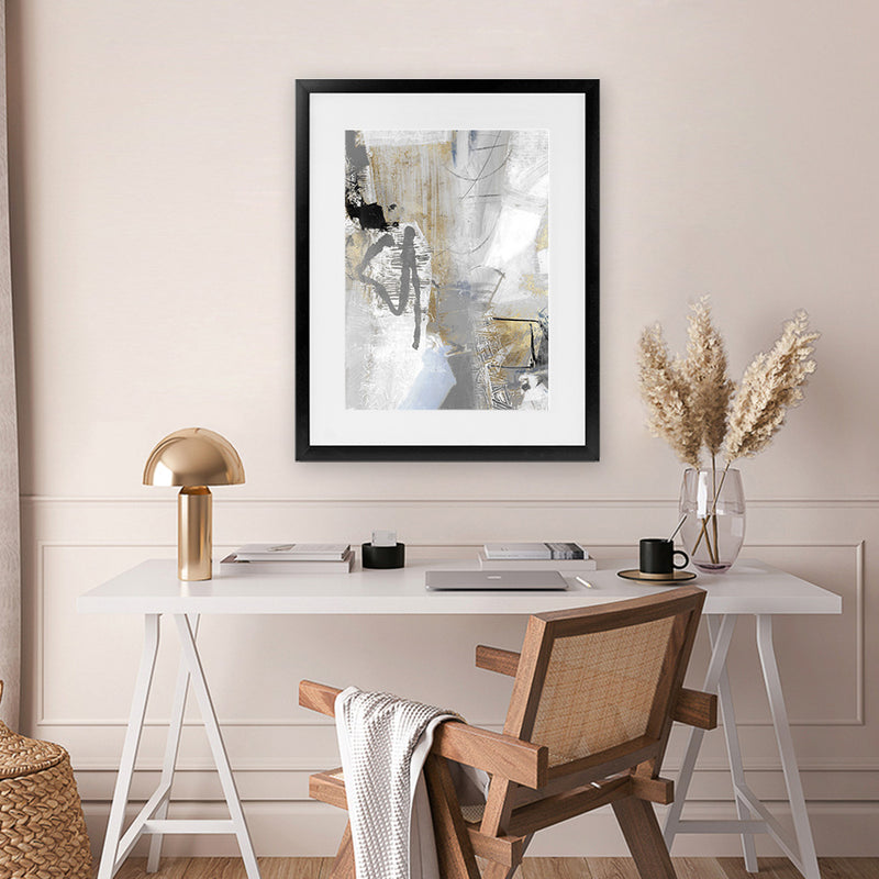 Shop Chromatized II Art Print-Abstract, Grey, PC, Portrait, Rectangle, View All-framed painted poster wall decor artwork