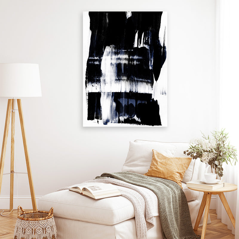Shop Swipe Canvas Art Print-Abstract, Black, PC, Portrait, Rectangle, View All-framed wall decor artwork