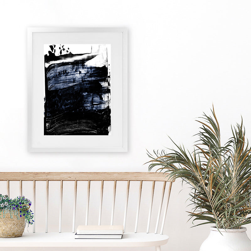 Shop Squeegee II Art Print-Abstract, Black, PC, Portrait, Rectangle, View All-framed painted poster wall decor artwork