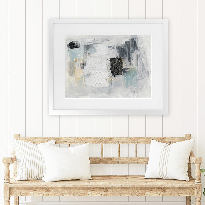 Shop Baroque Abstract I Art Print-Abstract, Grey, Horizontal, Landscape, PC, Rectangle, View All-framed painted poster wall decor artwork