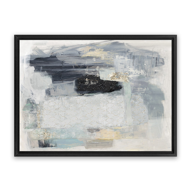 Shop Baroque Abstract II Canvas Art Print-Abstract, Grey, Horizontal, Landscape, PC, Rectangle, View All-framed wall decor artwork