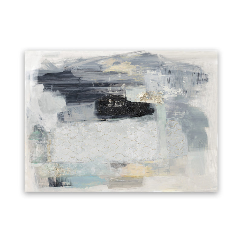 Shop Baroque Abstract II Canvas Art Print-Abstract, Grey, Horizontal, Landscape, PC, Rectangle, View All-framed wall decor artwork