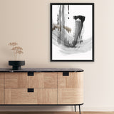Shop A Loner I Canvas Art Print-Abstract, Black, Grey, PC, Portrait, Rectangle, View All-framed wall decor artwork