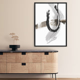 Shop A Loner II Canvas Art Print-Abstract, Grey, PC, Portrait, Rectangle, View All, White-framed wall decor artwork