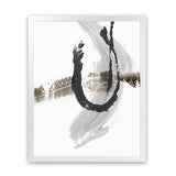 Shop A Loner II Art Print-Abstract, Grey, PC, Portrait, Rectangle, View All, White-framed painted poster wall decor artwork