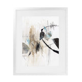 Shop Inked In Black I Art Print-Abstract, Neutrals, PC, Portrait, Rectangle, View All, White-framed painted poster wall decor artwork