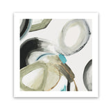 Shop Rings And Lines I (Square) Art Print-Abstract, Green, PC, Square, View All-framed painted poster wall decor artwork