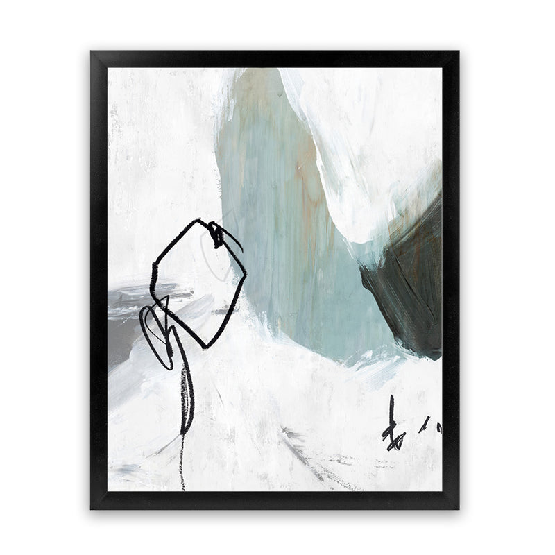 Shop Tied II Art Print-Abstract, Blue, PC, Portrait, Rectangle, View All-framed painted poster wall decor artwork