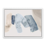 Shop Blue Tilted II Canvas Art Print-Abstract, Blue, Horizontal, Landscape, Neutrals, PC, Rectangle, View All-framed wall decor artwork