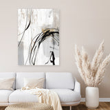 Shop Indentation II Canvas Art Print-Abstract, Neutrals, PC, Portrait, Rectangle, View All-framed wall decor artwork