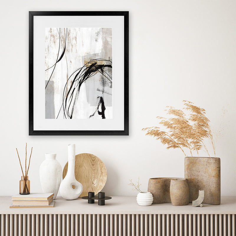 Shop Indentation II Art Print-Abstract, Neutrals, PC, Portrait, Rectangle, View All-framed painted poster wall decor artwork