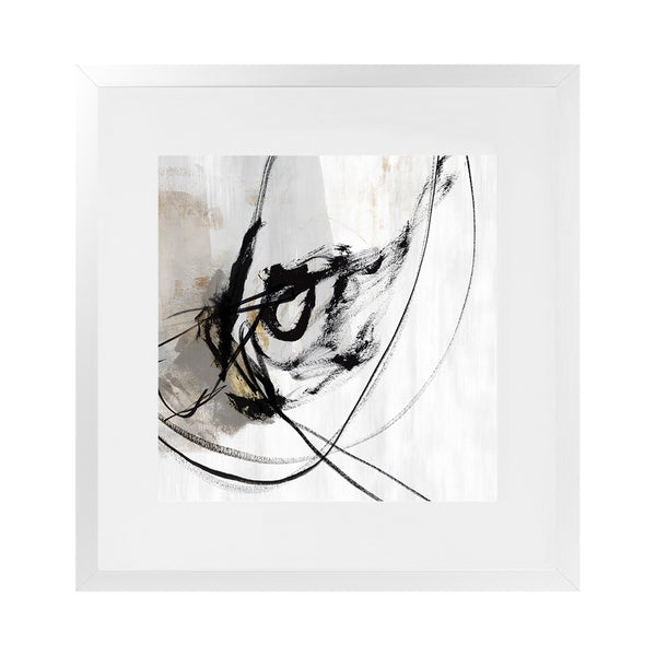 Shop Ocular I (Square) Art Print-Abstract, Black, Neutrals, PC, Square, View All-framed painted poster wall decor artwork
