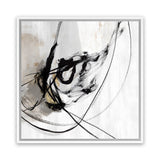 Shop Ocular I (Square) Canvas Art Print-Abstract, Black, Neutrals, PC, Square, View All-framed wall decor artwork